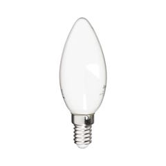 Xanlite - Ampoule Filament LED Flamme Opaque, culot E14, 250 Lumens, conso. 4 W (eq. 25 W), 4000K, Blanc neutre - RFV250FOCW 0