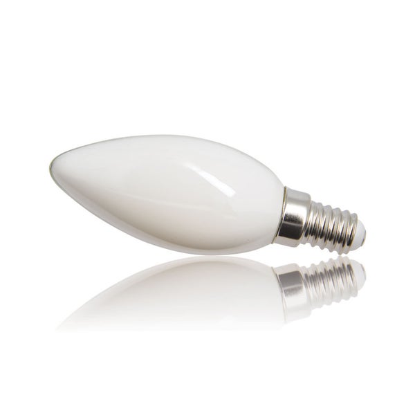 Ampoule Filament LED Flamme Opaque, culot E14, 250 Lumens, conso. 4 W (eq. 25 W), Blanc chaud 2