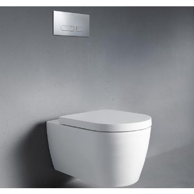Pack WC suspendu Compact Rimless 370 x 480 mm blanc 45300900A1 Duravit 1