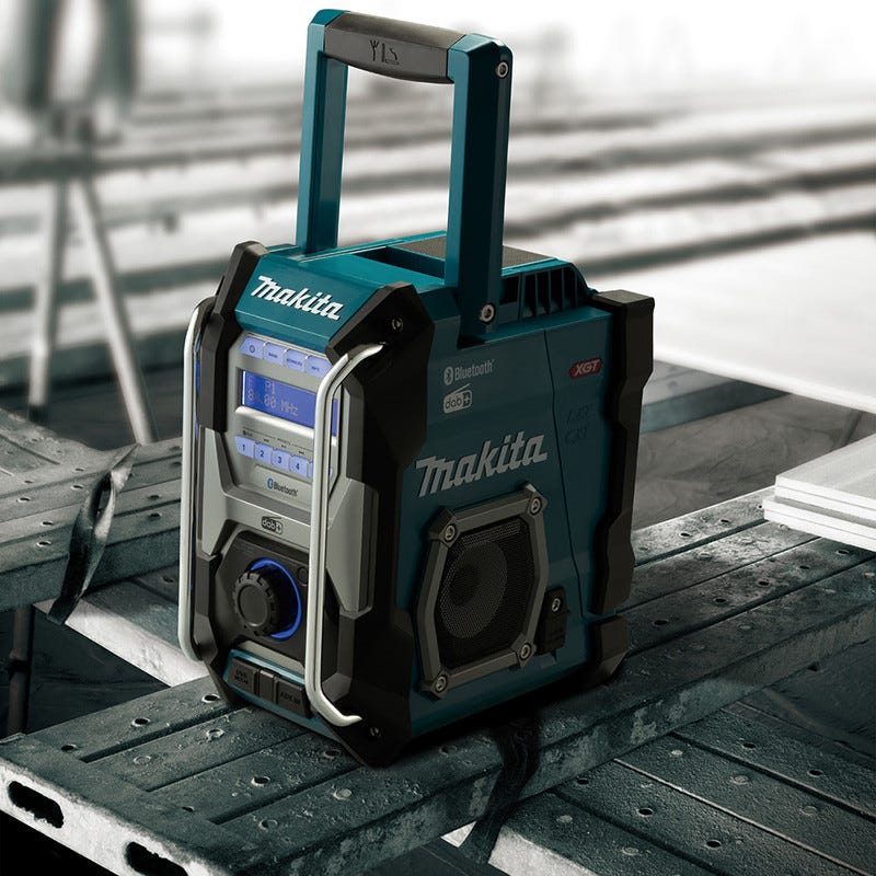 Makita MR004GZ Corps de radio de chantier sans fil 14,4/18/40V Li-Ion - FM/AM - DAB+ - Bluetooth - 230V 2