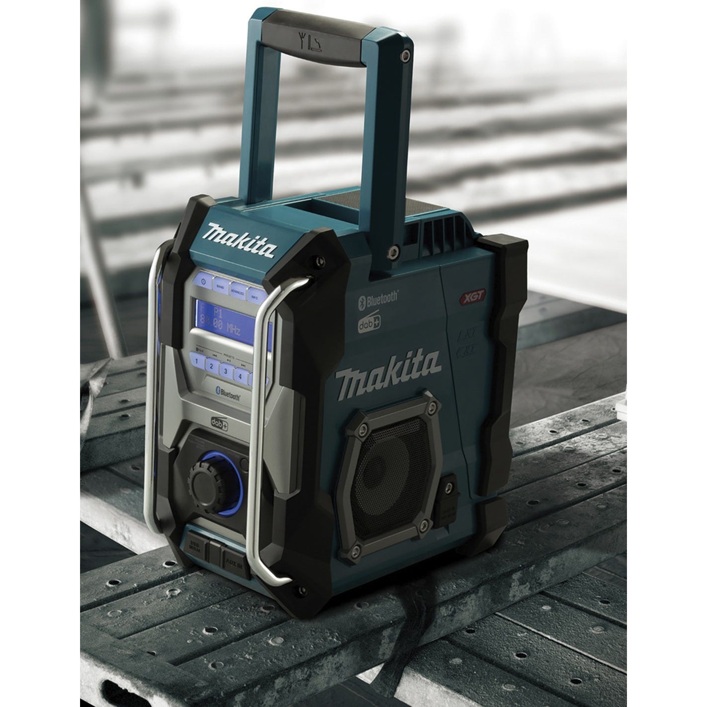 Makita MR004GZ Corps de radio de chantier sans fil 14,4/18/40V Li-Ion - FM/AM - DAB+ - Bluetooth - 230V 5