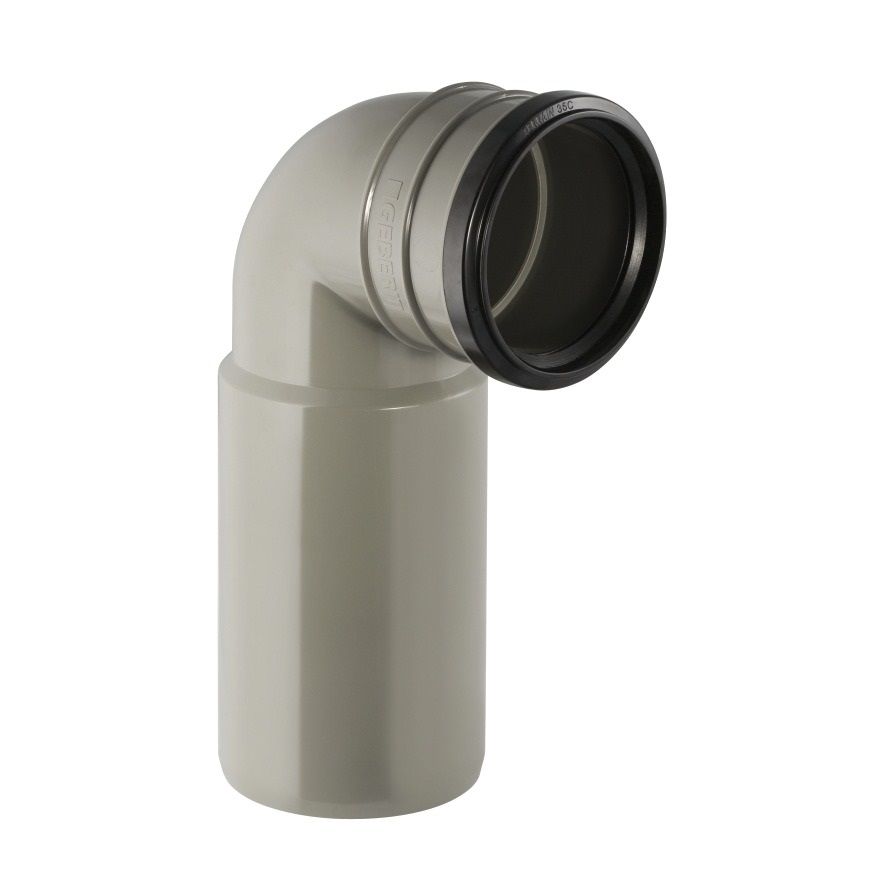 Coude d'évacuation PVC 90/100mm Duofix - GEBERIT - 367.002.00.1