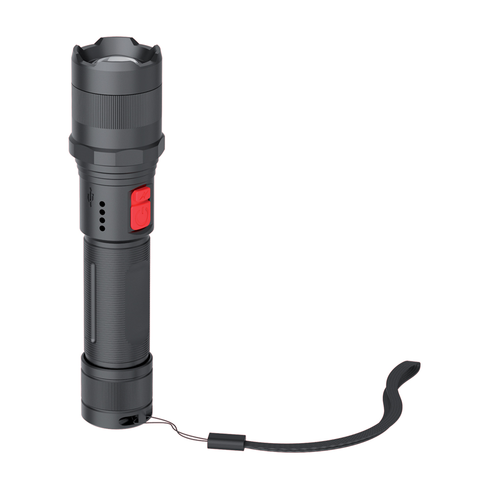 Torche LED rechargeable USB-C, ou piles, 1000 lumens