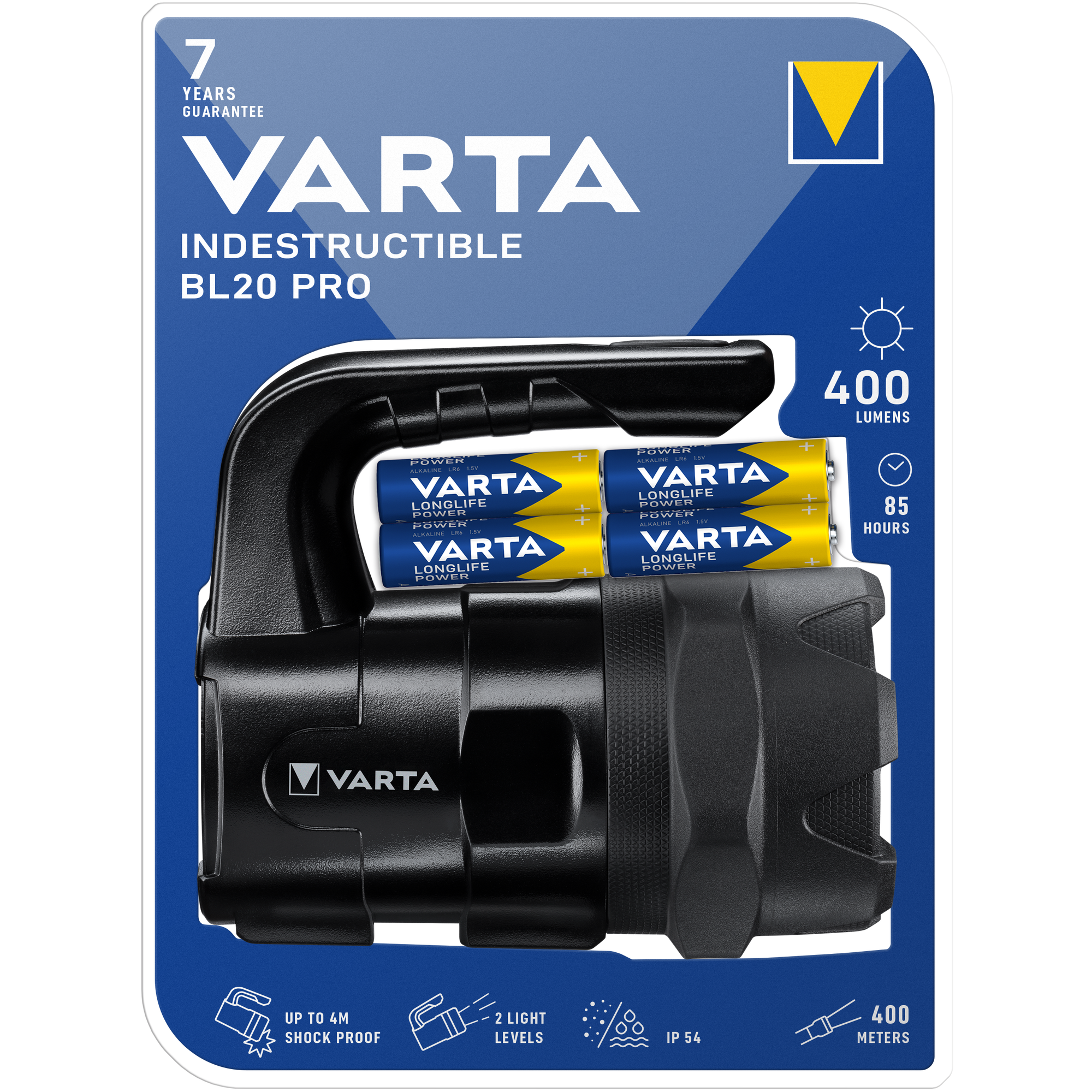 Projecteur indestructible LED portée 400m - VARTA - 18751101421 7