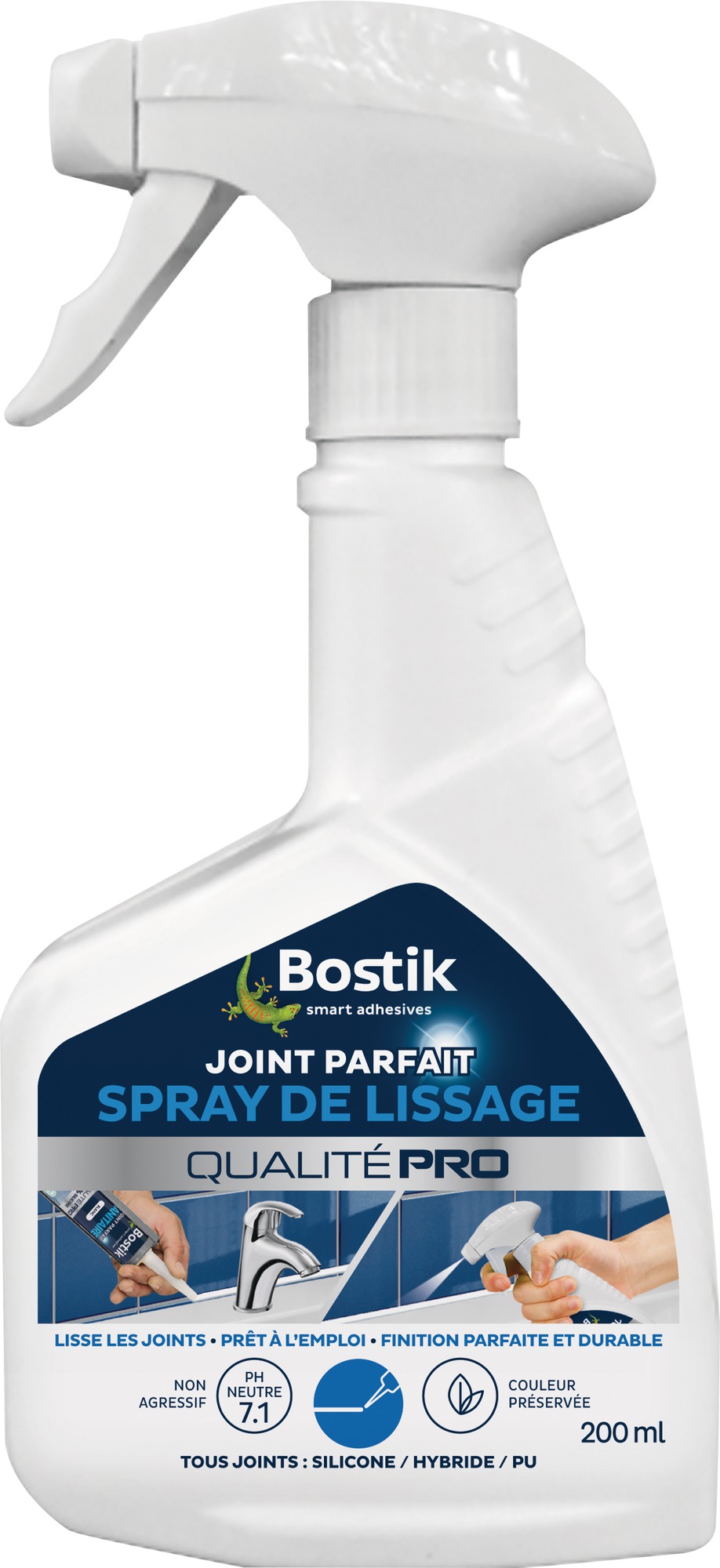 Spray de lissage - Joint parfait - 200 ml - Prêt à l'emploi - Bostik