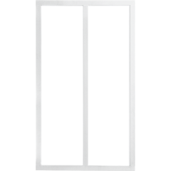 Verrière intérieure KIT ATELIER Blanc H 108cm 2 vitrages clair inclus 1