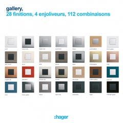 Hager WXP4302 Plaque gallery 1P natural alu 4