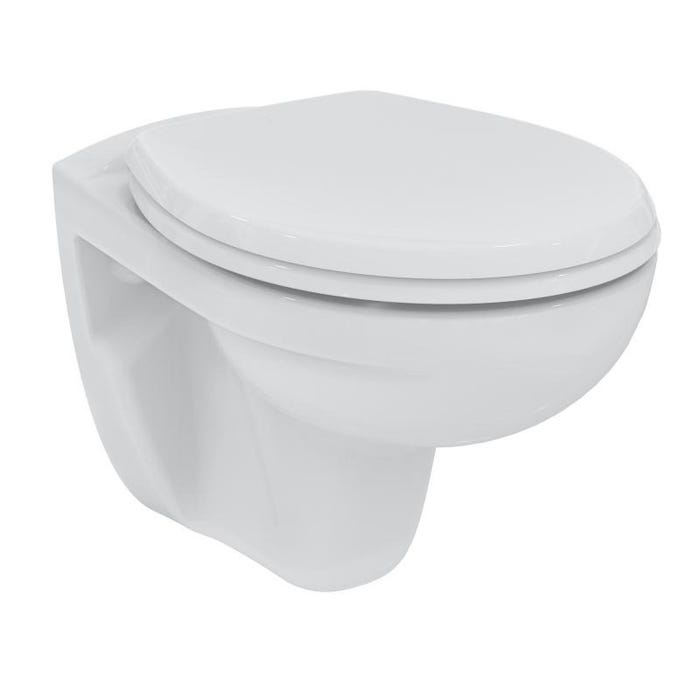 Grohe Pack WC Bâti autoportant + WC Porcher rimless + Abattant + Plaque Blanche (ProjectPorcher-3) 2