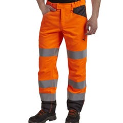 Pantalon de travail haute visibilité Diadora EN 20471:2013 2 Orange Fluo XXL 1