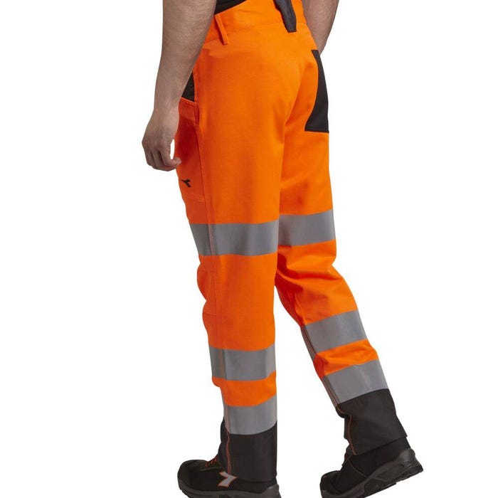 Pantalon de travail haute visibilité Diadora EN 20471:2013 2 Orange Fluo L 2