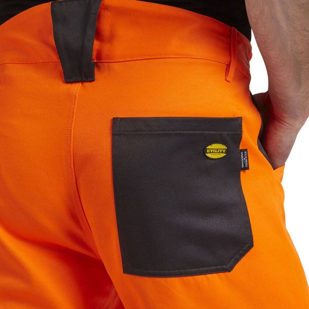 Pantalon de travail haute visibilité Diadora EN 20471:2013 2 Orange Fluo L 3