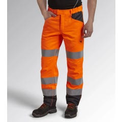 Pantalon de travail haute visibilité Diadora EN 20471:2013 2 Orange Fluo L 6