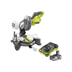 Pack RYOBI Scie à coupe d'onglets 18V OnePlus - 190mm - EMS190DCL - 1 Batterie 3.0Ah High Energy - 1 Chargeur ultra rapide 0