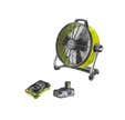 Pack RYOBI Ventilateur brasseur d'air 18V R18F5-0 - 1 Batterie 3.0Ah High Energy - 1 Chargeur ultra rapide
