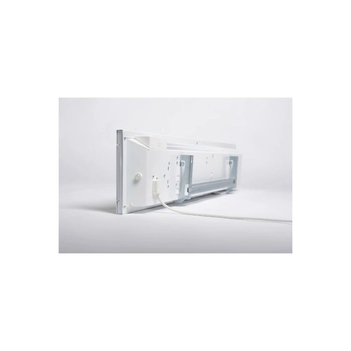 Radiateur électrique ADAX connecté en verre trempé - Blanc - 600 W - 1005x210x91mm - IVER L 06 KWT 4