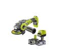 Pack RYOBI Meuleuse d'angle Brushless 18 V OnePlus R18AG7-0 - 1 Batterie 3.0Ah High Energy - 1 Chargeur ultra rapide