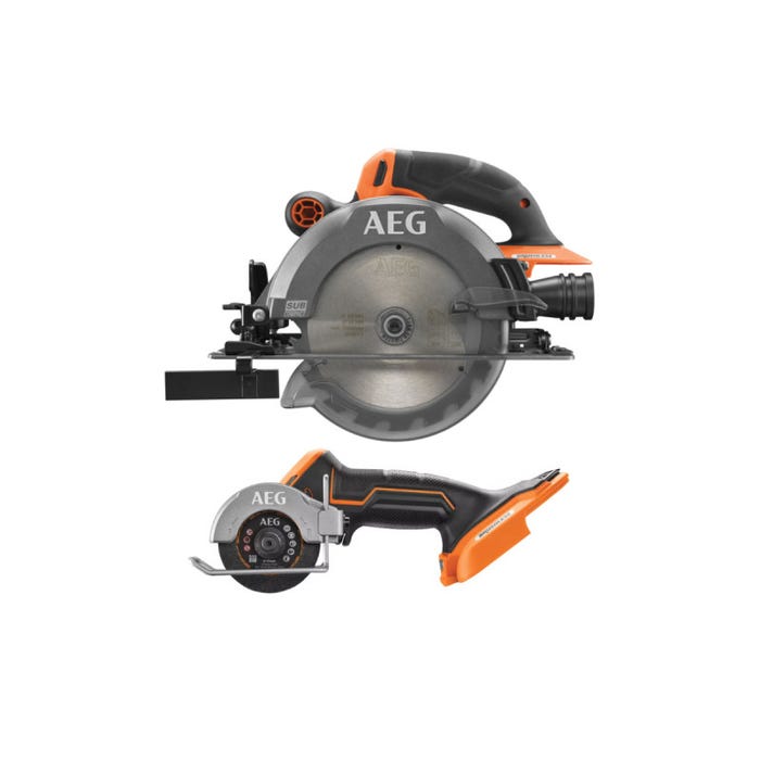 Pack AEG Scie circulaire - Mini scie multi-matériaux - 18 V - Subcompact - Brushless 0