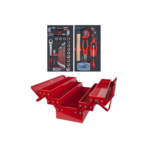 Caisse à outils KS TOOLS - Métalliques - 430x 200x 210 -999.0120