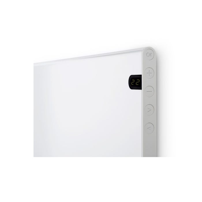 Pack ADAX Radiateur électrique blanc - 800 W - 704x370x90mm - Neo Basic NP08 KDT - Pieds pour radiateur P blancs - 195x290mm 4