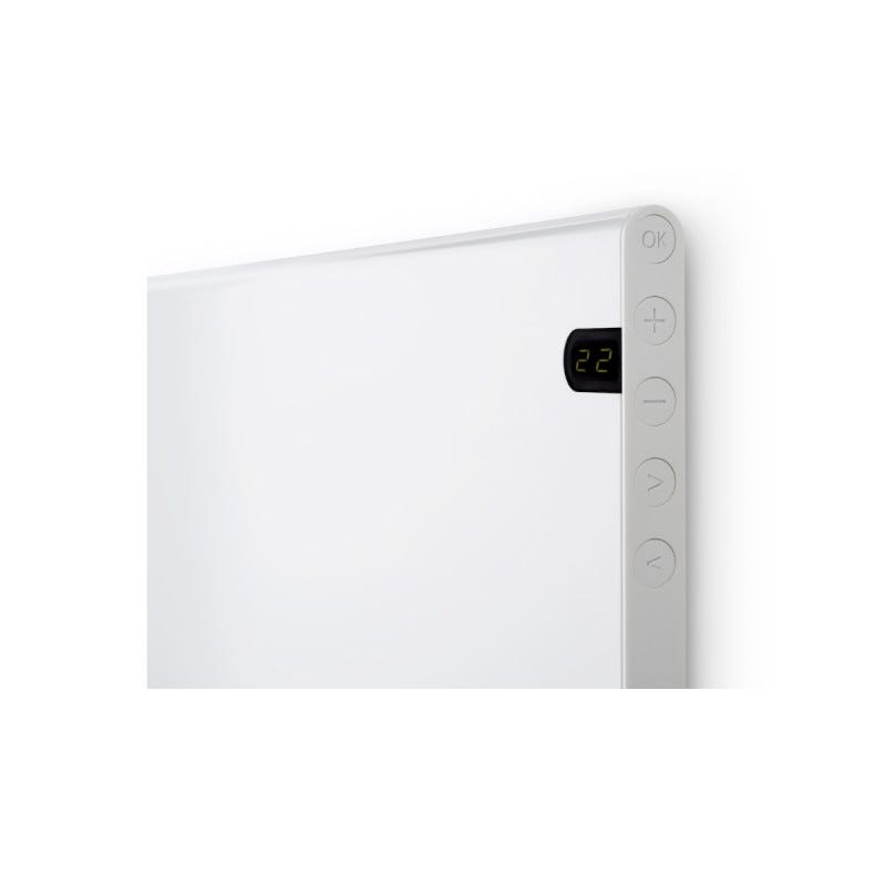 Pack ADAX Radiateur électrique blanc - 1000 W - 762x370x90mm - Neo Basic NP10 KDT - Pieds pour radiateur P blancs - 195x290mm 4