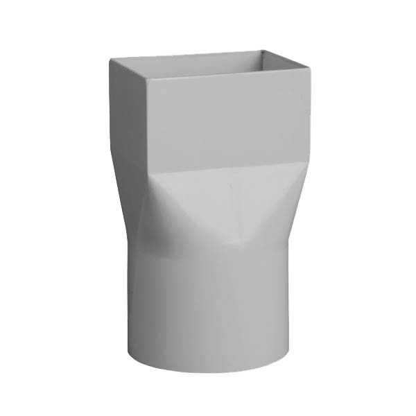 NICOLL Mamelon de raccordement f rectangle - m cylindre Ø100 blanc