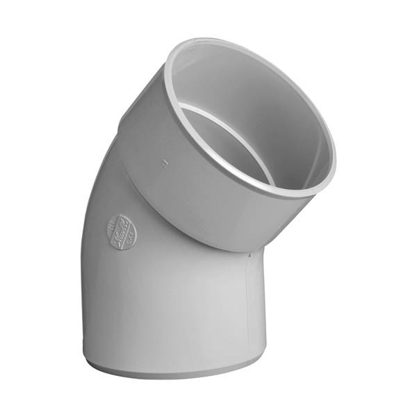 NICOLL Coude mf 45° Ø125 gris