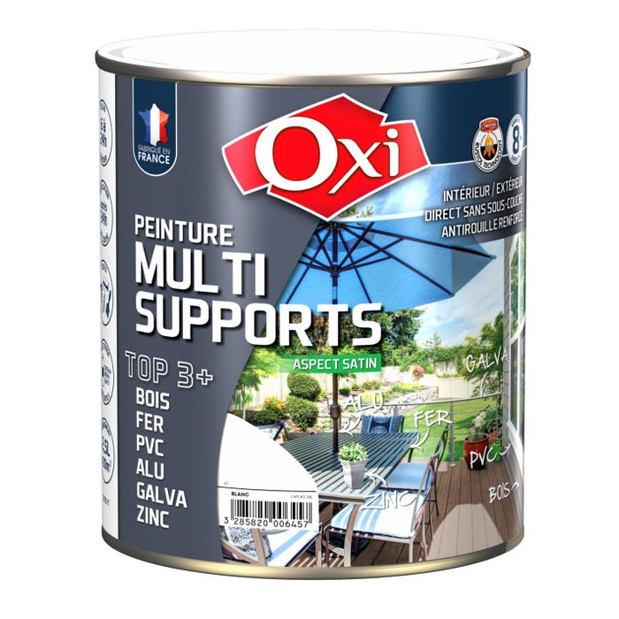 PEINTURE MULTI-SUPPORTS TOP3 ANTHRACITE RAL 7016 SATIN 0.5L 0