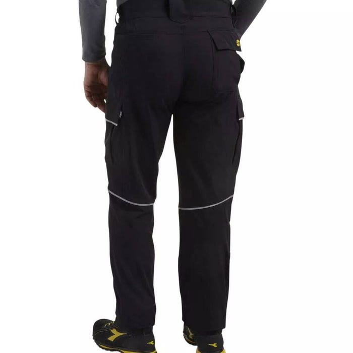Pantalon de travail avec poches genouillères TECH PERFORMANCE Diadora Noir XS 1