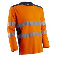 T-shirt de travail haute visibilité HV anti-UV Coverguard RIKKA Orange Fluo S