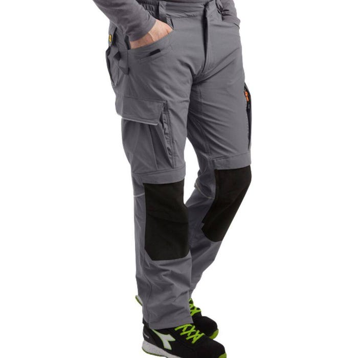 Pantalon de travail avec poches genouillères TECH PERFORMANCE Diadora Gris XS 2
