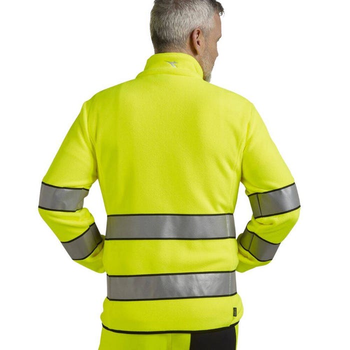 Sweat-shirt de travail haute visibilité PILE Diadora 20471:2013 3 Jaune Fluo S 4