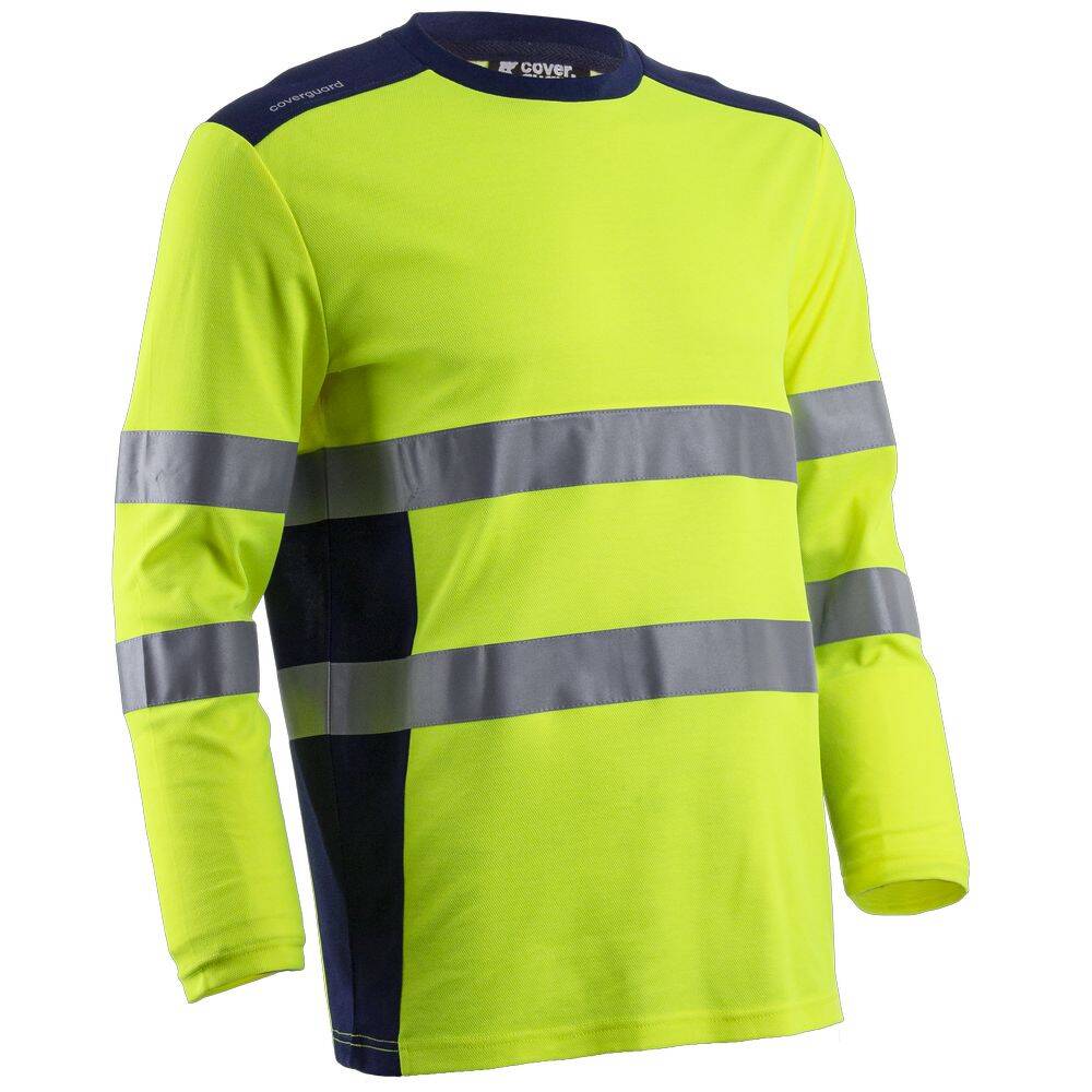 T-shirt de travail haute visibilité HV anti-UV Coverguard RIKKA Jaune Fluo M 0
