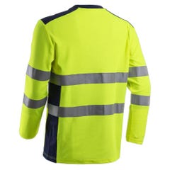 T-shirt de travail haute visibilité HV anti-UV Coverguard RIKKA Jaune Fluo M 1