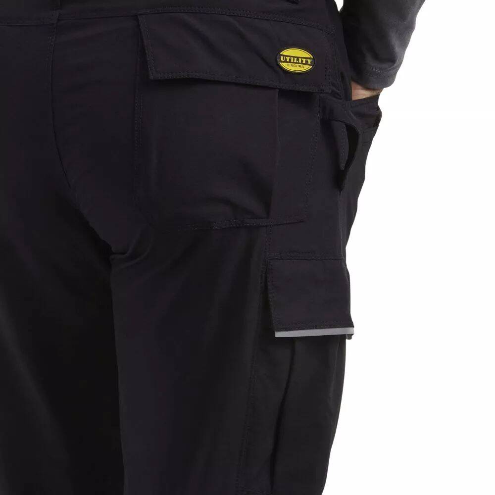 Pantalon de travail avec poches genouillères TECH PERFORMANCE Diadora Noir S 4