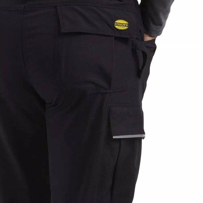 Pantalon de travail avec poches genouillères TECH PERFORMANCE Diadora Noir XL 4