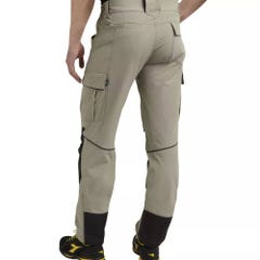 Pantalon de travail avec poches genouillères TECH PERFORMANCE Diadora Beige S 1