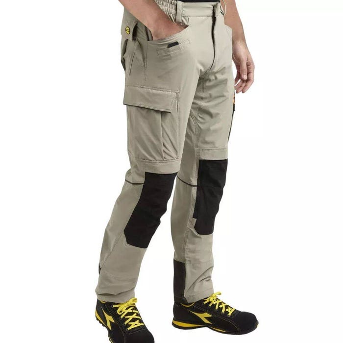 Pantalon de travail avec poches genouillères TECH PERFORMANCE Diadora Beige XL 2