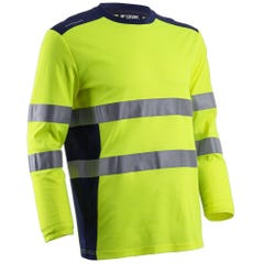 T-shirt de travail haute visibilité HV anti-UV Coverguard RIKKA Jaune Fluo L