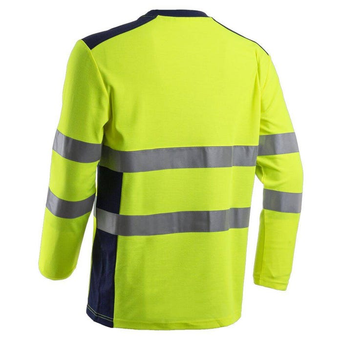 T-shirt de travail haute visibilité HV anti-UV Coverguard RIKKA Jaune Fluo L 1