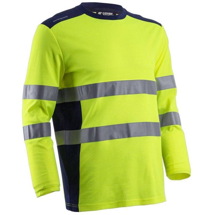T-shirt de travail haute visibilité HV anti-UV Coverguard RIKKA Jaune Fluo 3XL 0