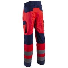 Pantalon de travail HV Haute visibilité renforcé stretch Coverguard HIBANA Rouge Fluo M 1