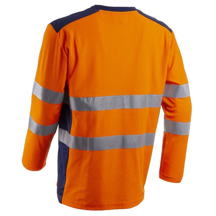 T-shirt de travail haute visibilité HV anti-UV Coverguard RIKKA Orange Fluo XXL 1