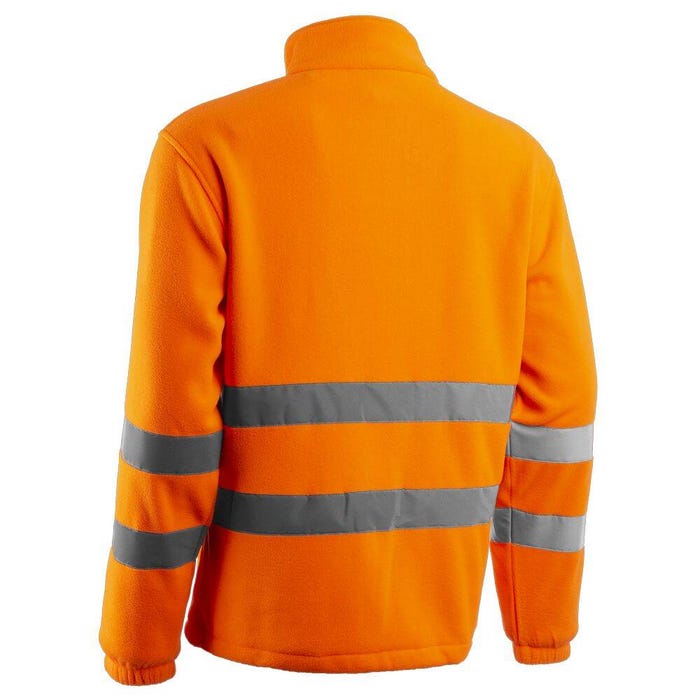 Veste de travail thermique polaire haute visibilité HV Coverguard RITTO Orange Fluo L 1