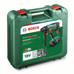 Bosch Home and Garden Universal Hammer -Marteau perforateur sans fil 18 V 2.5 Ah Li-Ion + batterie, + chargeur, + 5