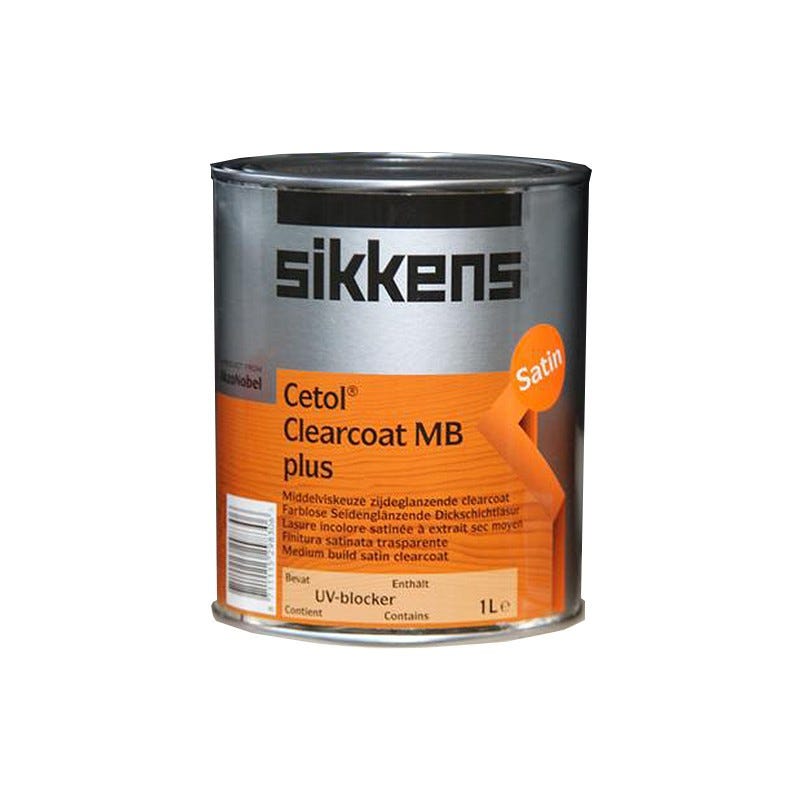CETOL CLEARCOAT MB+ UV INCOLORE 1 L - SIKKENS 0