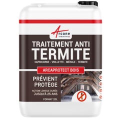 Traitement Bois Anti Termite : Traitement Des Bois, Charpente, Ossature Intérieur/extérieur - - 20 L