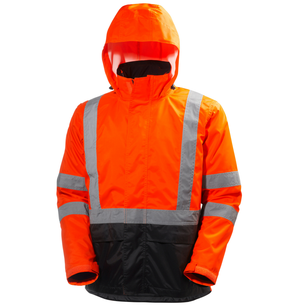 Veste haute visibilité ALTA SHELL Helly Hansen Orange / Charbon S