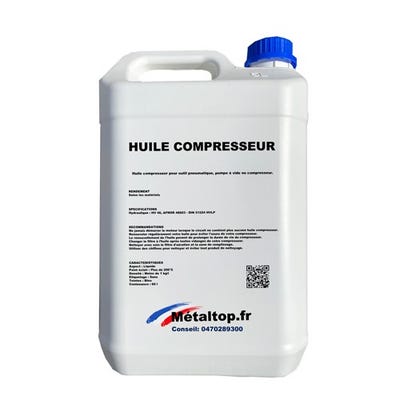 Huile Compresseur - Metaltop - - Pot 60L 0