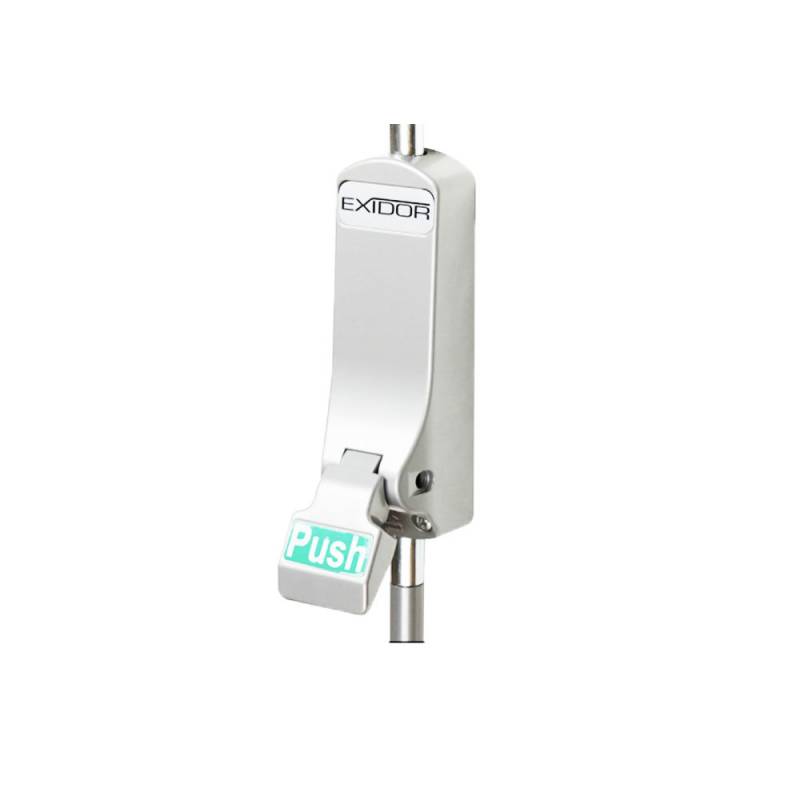 Crémone pompier 2 points push pad EN179 standard