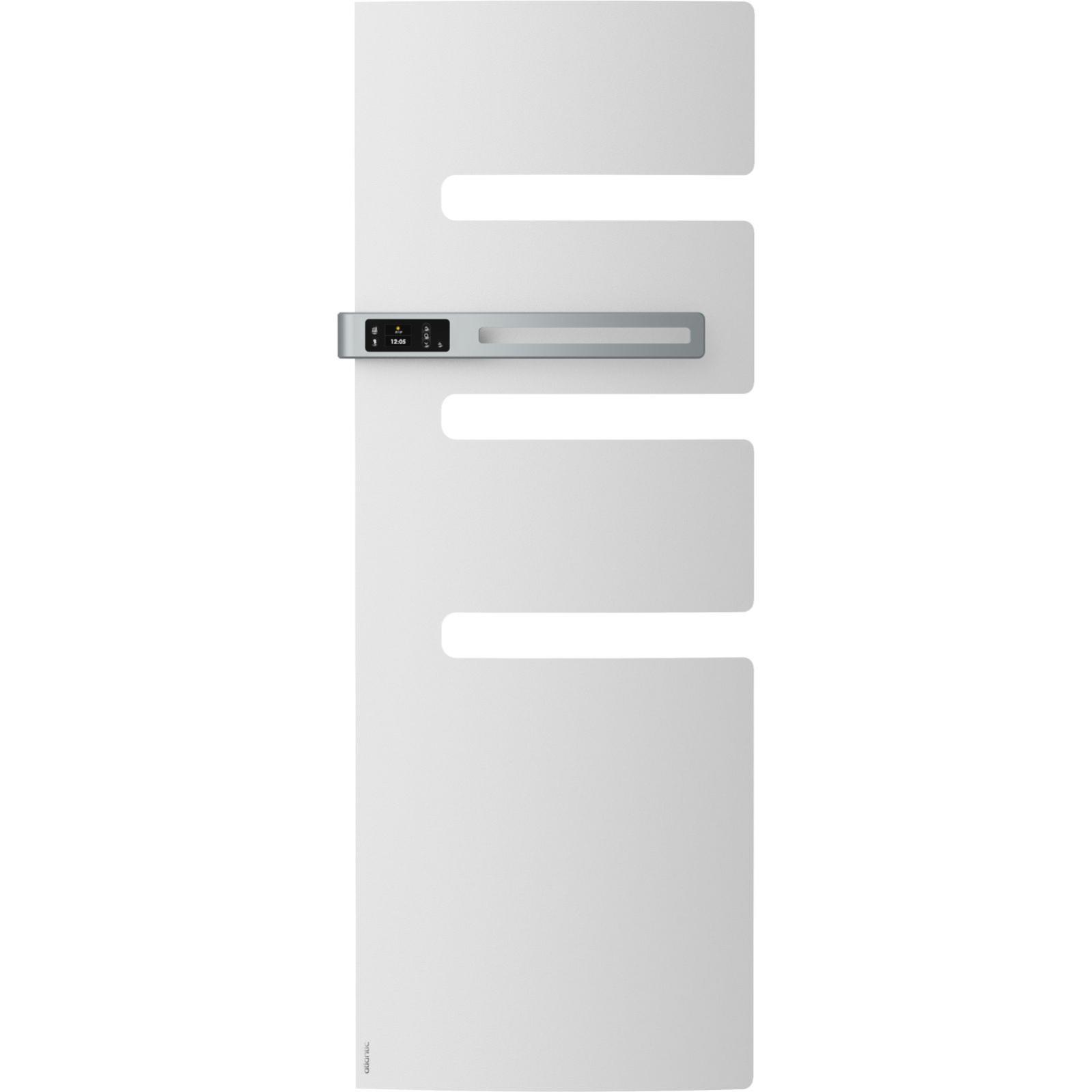 Sèche-serviette connecté à mât gauche SERENIS 750 W blanc - ATLANTIC - 850558